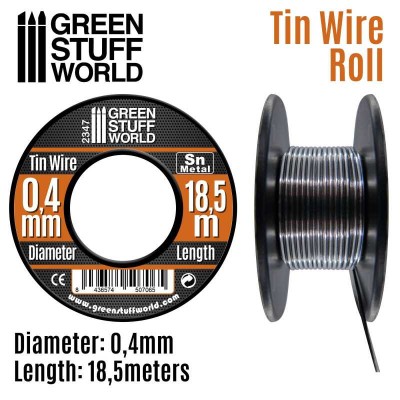 GSW 2347 Flexible tin wire roll 0,4mm (elastyczny drut cynowy) 