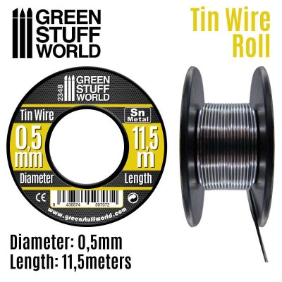 GSW 2348 Flexible tin wire roll 0,5mm (elastyczny drut cynowy) 
