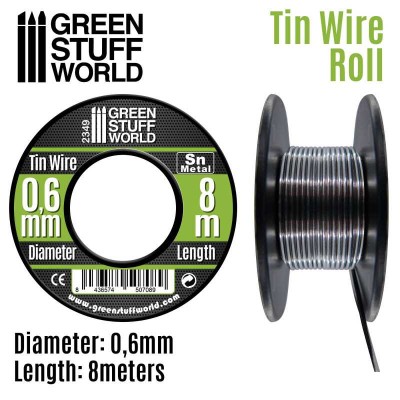 GSW 2349 Flexible tin wire roll 0,6mm (elastyczny drut cynowy) 