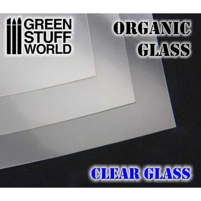 GSW 1429 Organic GLASS Sheet 200x300mm - Clear (efekt szyby)