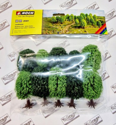 NOCH 26901 Zestaw Drzewek - Drzewa liściaste [SET 10pcs] (5-9cm)