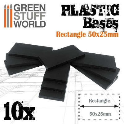 GSW 11432 Plastic Bases - Rectangle 25x50mm (podstawka)