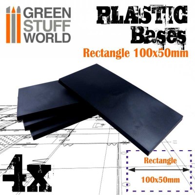 GSW 9834 Plastic Bases - Rectangle 100x50mm (podstawka)