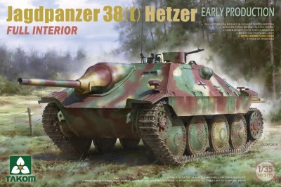 TAKOM 2170 1:35 Jagdpanzer 38(t) Hetzer Early Production With Full Interior