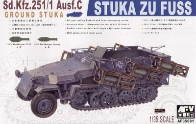 AFV CLUB 35091 1:35 Sd.Kfz.251/1 Ausf.C Stuka Zu Fuss