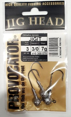 GŁÓWKA JIGOWA PROVOCATOR hak nr 3/0 waga 7g opak. 3szt