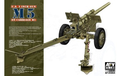 AFV CLUB 35S64 1:35 US 3 Inch Gun M5 on Carriage M1