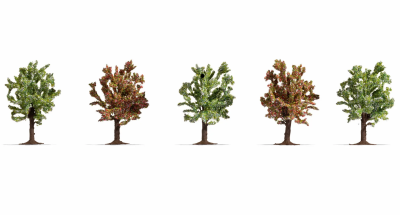 NOCH 25615 Zestaw Drzewka Owocowe Kwitnące [SET 5pcs] (8cm)