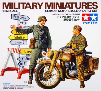 TAMIYA 35241 1:35 GERMAN MOTOCYCLE ORDERLY SET