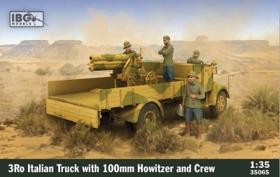 IBG 35065 1:35 3Ro Italian Truck With 100mm Howitzer And Crew