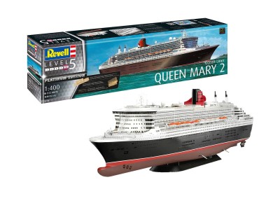 REVELL 05199 1:400 Ocean Liner Queen Mary 2 (dług. 85cm) [PLATINUM edition]