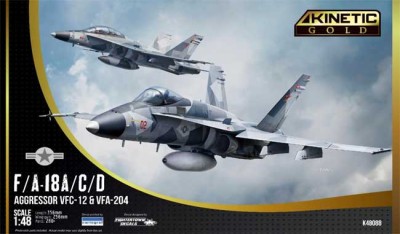 KINETIC 48088 1:48 F/A-18A/C/D Aggressor VFC-12 & VFA-204