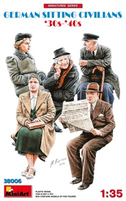 MINIART 38006 1:35 German Sitting Civilians 30-40's