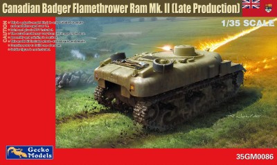 GECKO MODELS 35GM0086 1:35 RAM Badger Flamethrower Mk. II (Late Production)