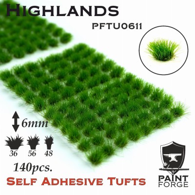 PAINT FORGE PFTU0611 Tuft 6mm Highlands (op. 140pcs) (Kępki trawy)