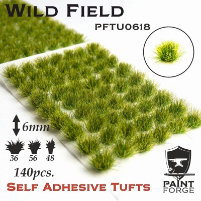 PAINT FORGE PFTU0618 Tuft 6mm Wild field (op. 140pcs) (Kępki trawy)