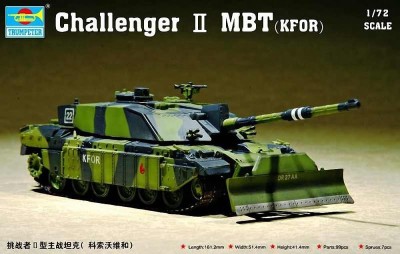 TRUMPETER 07216 1:72 Challenger II MBT (KFOR)