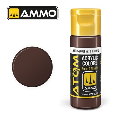 AMMO 20061 ATOM COLOR NATO Brown 20ml (FS 30051-RAL 8027)