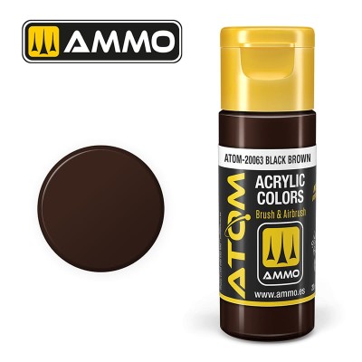 AMMO 20063 ATOM COLOR Black Brown 20ml
