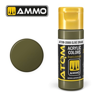 AMMO 20069 ATOM COLOR Olive Drab 20ml (FS34087)