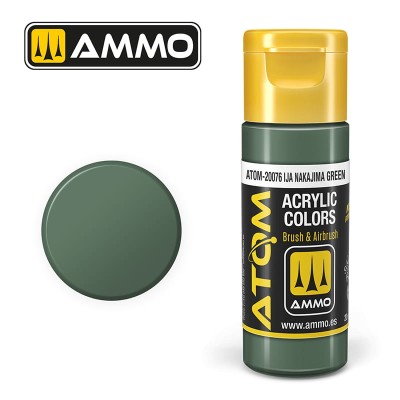 AMMO 20076 ATOM COLOR IJA Nakajima Green 20ml (FS34102-RLM 62)