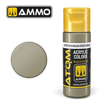 AMMO 20139 ATOM COLOR Nakajima Interior Green 20ml