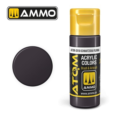 AMMO 20158 ATOM COLOR Schwartzgrau RLM66 20ml (Black Grey)