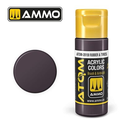 AMMO 20159 ATOM COLOR Rubber & Tires 20ml