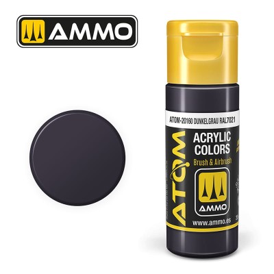 AMMO 20160 ATOM COLOR Dunkelgrau RAL7021 20ml (FS 26081) (Dark grey)