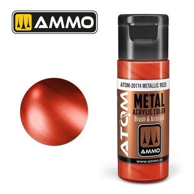 AMMO 20174 ATOM METALLIC Red 20ml