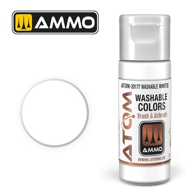 AMMO 20177 ATOM WASHABLE White 20ml
