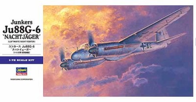 HASEGAWA E0032 1:72 Junkers Ju88G-6 Luftwaffe `Nacht Jager`