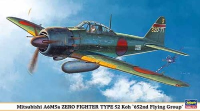 HASEGAWA 09864 1:48 MITSUBISHI A6M5a ZERO FIGHTER TYPE 52