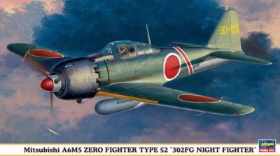 HASEGAWA 09882 1:48 Mitsubishi A6M5 Zero Fighter Type 52 302FG Night Fighter 