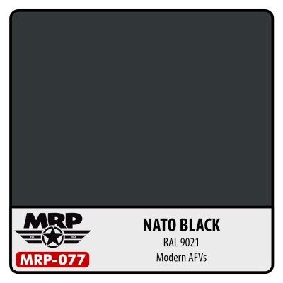 MR.PAINT MRP-077 NATO Black (RAL 9021) 30ml (Modern AFV)