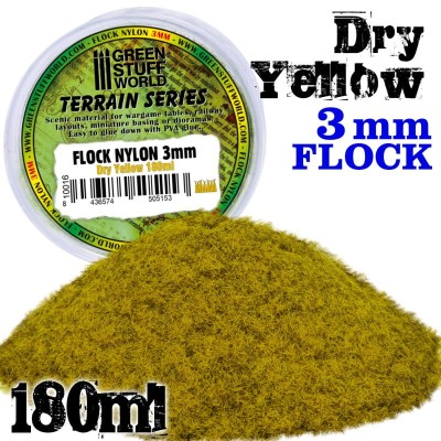 GSW 10016 FLOCK NYLON 3mm DRY YELLOW