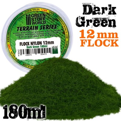 GSW 9942 FLOCK NYLON 12mm DARK GREEN