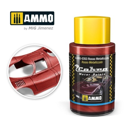 AMMO 0353 COBRA MOTOR Rosso Metallizzato 30ml [METALLIC]