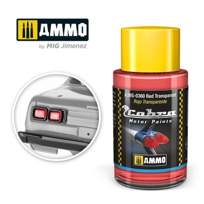 AMMO 0360 COBRA MOTOR Red Transparent 30ml [CLEAR]