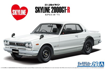 AOSHIMA 06106 1:24 Nissan KPGC10 Skyline HT2000GT-R '71