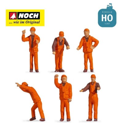 NOCH 18011 1:87 H0 FIGURKI Shunting Staff (Pracownicy manewrowi)