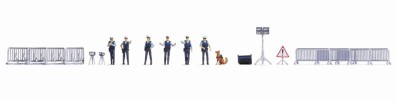 NOCH 16260 1:87 H0 FIGURKI SET Police Operation (policja)