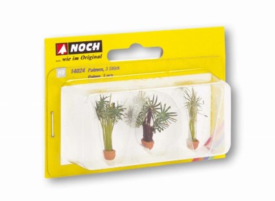 NOCH 14024 PALMS (SET 3pcs) (palmy w doniczkach)