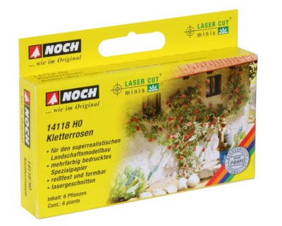 NOCH 14118 1:87 H0 LASER CUT Minis - Rambler Roses (set 6pcs) (Róże Ramblera)
