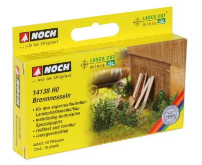 NOCH 14138 1:87 H0 LASER CUT Minis - Stinging Nettle (set 10pcs) (Pokrzywa)