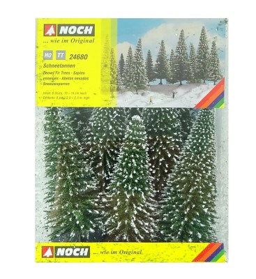 NOCH 24680 Zestaw drzewek Śnieżne jodły (SET 8pcs) (10-14cm)