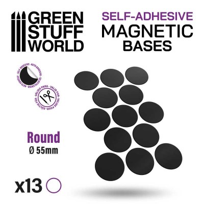 GSW 10866 Magnetic Sheet - Round  55mm SELF-ADHESIVE (arkusz magnetyczny)