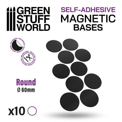 GSW 10867 Magnetic Sheet - Round  60mm SELF-ADHESIVE (arkusz magnetyczny)