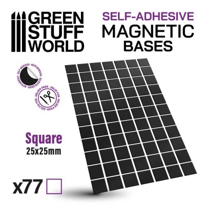 GSW 10849 Magnetic Sheet - SQUARE 25x25mm SELF-ADHESIVE (arkusz magnetyczny)