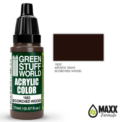 GSW 1852 ACRYLIC COLOR - SCORCHED WOOD 17ml